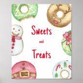 Poster Douceurs de Noël pour baby shower (Devant)