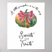 Poster Douceurs et friandises pour bébé shower à thème ci (Devant)