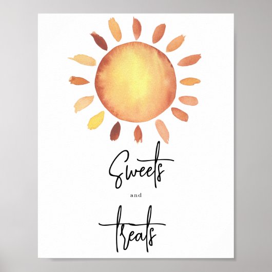 Poster Douceurs et friandises Sunshine (Devant)