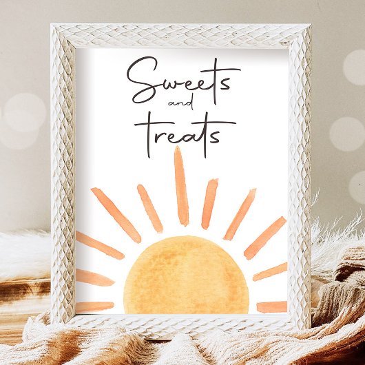 Poster Douceurs et Traitements Aliments Boho Sunshine Ann