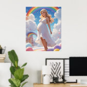 Poster Douche avec Love Baby shower Art (Bureau à domicile)