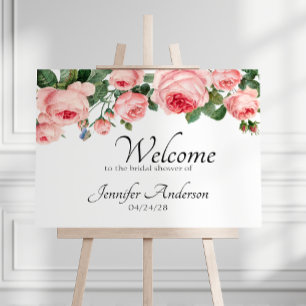 Poster Douche de rose rose blush