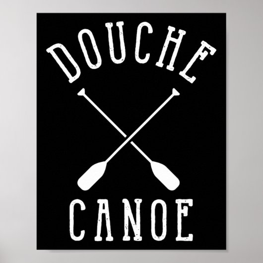 Poster Douche en canoë (Devant)