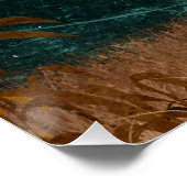 Poster Douche en métal (Coin)