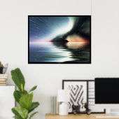 Poster Douche en métal (Bureau à domicile)