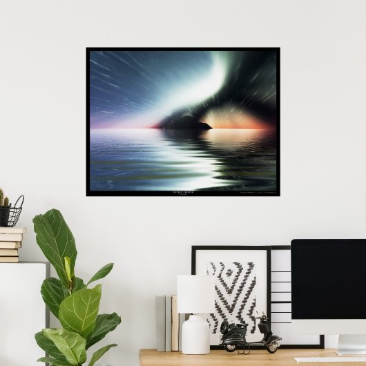 Poster Douche en métal (Bureau à domicile)