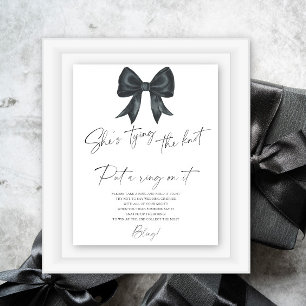 Poster douche nuptiale à arc noir Mettre une bague sur le