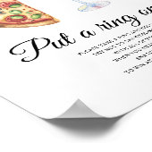 Poster Douche nuptiale à paire parfaite Mettez une bague  (Coin)