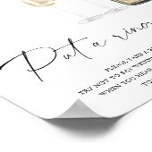 Poster Douche nuptiale Champagne - mettre une bague sur l (Coin)