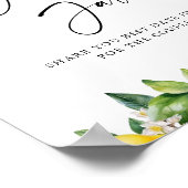 Poster Douche nuptiale Citron moderne Date Jar Game (Coin)