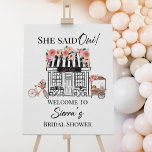 Poster Douche nuptiale de Paris Bienvenue, thème français<br><div class="desc">Douche nuptiale de Paris Bienvenue,  Fête des mariées à thème française,  She Qui,  Invitation Fête des mariées,  Brunch nuptial,  Déjeuner nuptial</div>