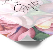 Poster Douche nuptiale - Fleurs - Cartes et Cadeaux (Coin)