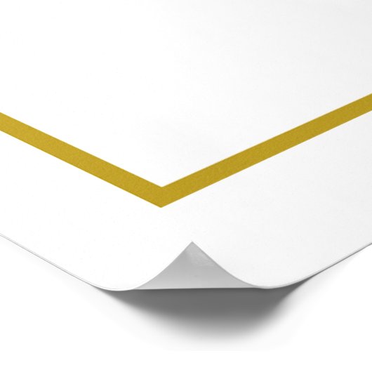 Poster Douche nuptiale florale (Coin)