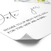 Poster Douche nuptiale Martini sèche Date idées de nuit (Coin)