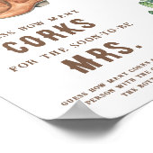 Poster Douche nuptiale occidentale Combien de bouchons (Coin)