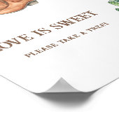 Poster Douche nuptiale occidentale L'amour est doux prend (Coin)