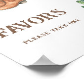 Poster Douche nuptiale occidentale Les faveurs s'il vous  (Coin)