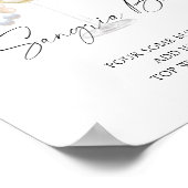 Poster Douche nuptiale perles et Prosecco - bar sangria (Coin)