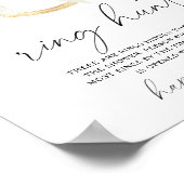 Poster douche nuptiale Ring chasse jeu (Coin)