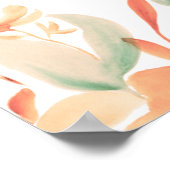 Poster Douche nuptiale rose gras (Coin)