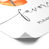 Poster Douche nuptiale Spritz - faveurs s'il vous plaît p (Coin)