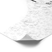 Poster Douche nuptiale verte bienvenue (Coin)