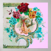 POSTER DOUCHE POUR FILLE BÉBÉ STORK (Devant)