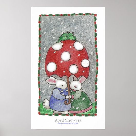 Poster Douches d'avril (Devant)