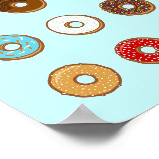 Poster Doughnut colorée (Coin)