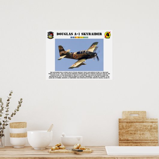 Poster Douglas A-1 Skyraider (Cuisine)