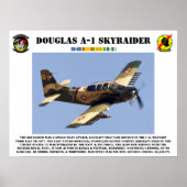 Poster Douglas A-1 Skyraider (Devant)