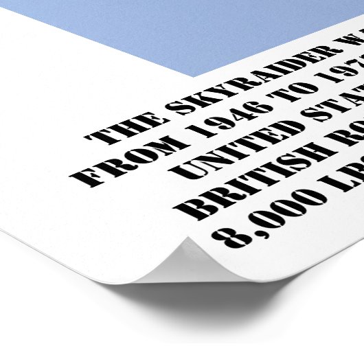 Poster Douglas A-1 Skyraider (Coin)