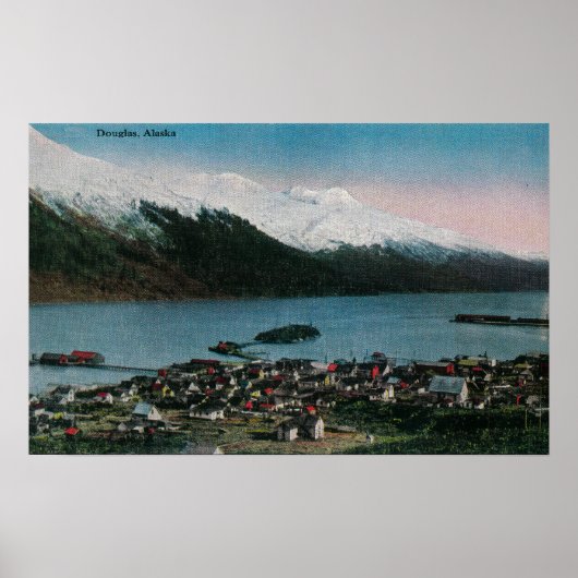 Poster Douglas, Alaska Town ViewDouglas, AK (Devant)
