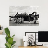Poster Douglas B-26K Invader (Bureau à domicile)