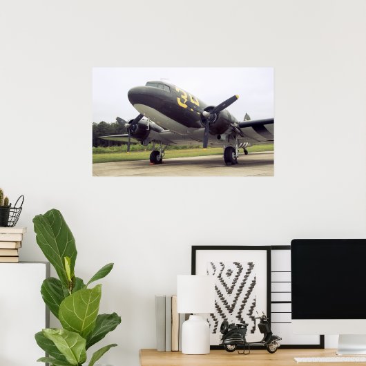 Poster Douglas C-47 (Bureau à domicile)