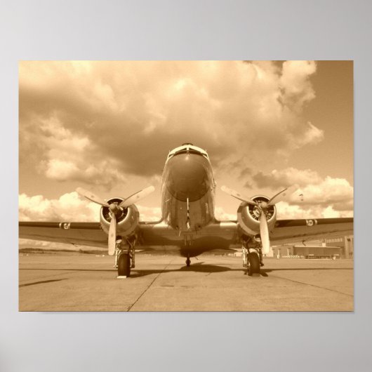 Poster Douglas DC-3 Dakota / C-47 (Devant)