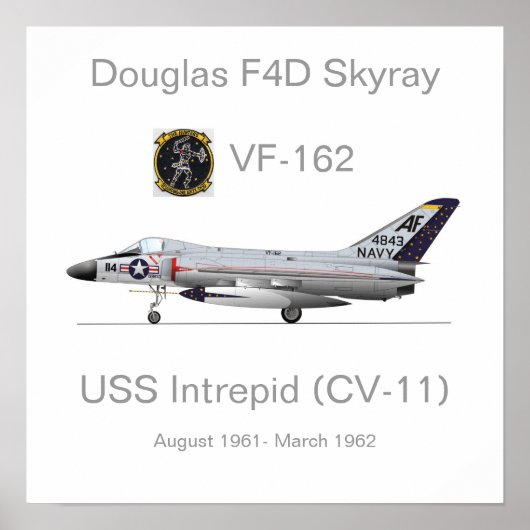 Poster Douglas F4D Skyray (Devant)