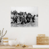Poster Douglas MacArthur atterrit sur l'île de Leyte Phil (Cuisine)