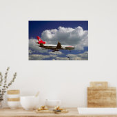 Poster Douglas MD-11 sur l'approche finale (Cuisine)