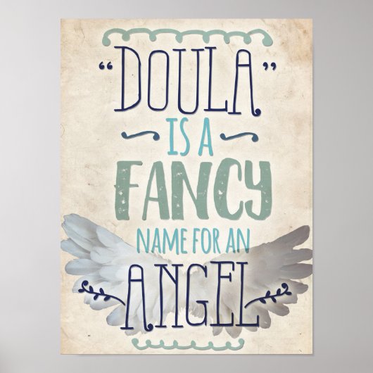 Poster Doula est un ange (Devant)