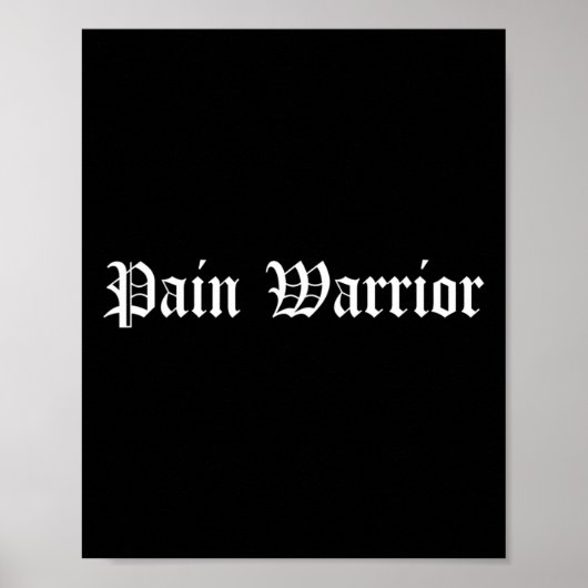 Poster Douleur Guerrier Crps Mois de sensibilisation Rsd (Devant)