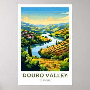 Poster Douro Valley Portugal Travel Print