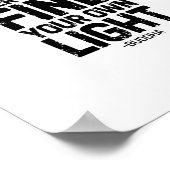 Poster Douter de tout, trouver votre propre lumière, Boud (Coin)