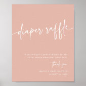 Poster Douteuse Pink Diaper Raffle Signal Girl Moderne Mi (Devant)