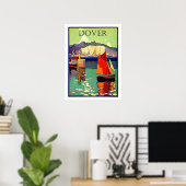 Poster Douvres, Angleterre, voilier, marine, vintage (Bureau à domicile)