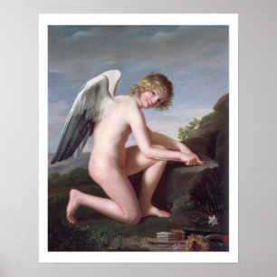 Poster Doux aiguisant ses flèches, 1798 (huile sur toile)