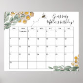 Poster Doux comme peut Bee Eucalyptus Douche Date d'échéa (Devant)