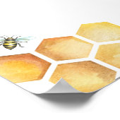 Poster Doux comme peut être baby shower signe de bienvenu (Coin)