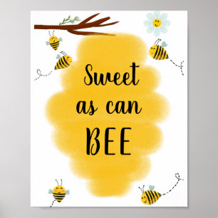 Poster Doux Comme Peut Être   Bumble Bee Party Signale