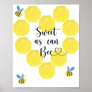 Poster Doux comme peut l'être une abeille. Fête d'abeille